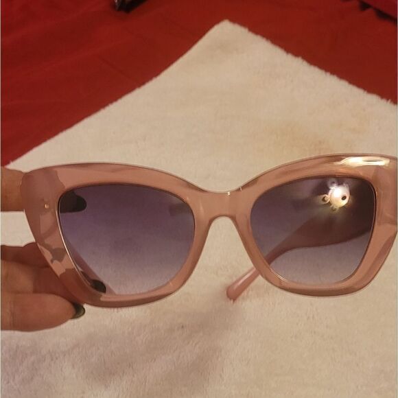 PINK CATSEYE GRADIENT SUNGLASSES main image 5